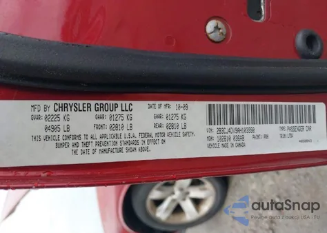 2010 Dodge Challenger Se z USA, uszkodzony, nr VIN 2B3CJ4DV9AH103990